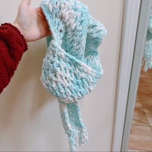 Baby blue super soft scarf